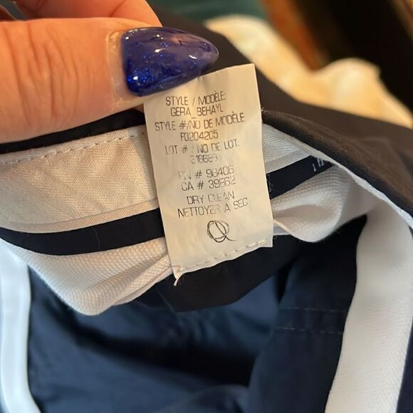 Theory Dark Navy Blue Wide Leg Culotte, 2! - Picture 9 of 9